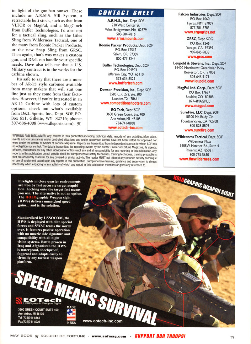 Soldier of Fortune - May 2005