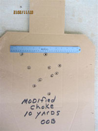 Benelli Shotgun patterns