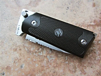D&L Sports™ knife with 1911 pistol grip handle