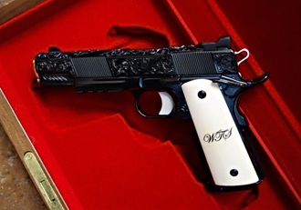 Custom 1911 with ivory grips