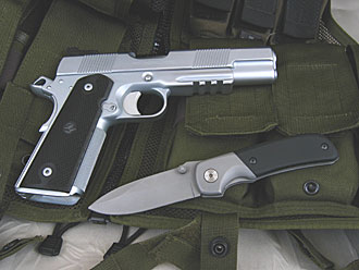 D&L Sports™ Tactical Folding Knife and 1911