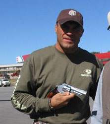 UFC fighter and Hall of Famer Randy Couture and his custom .44 magnum