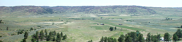 View across the valley from our hills