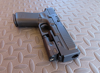 Glock with standoff device