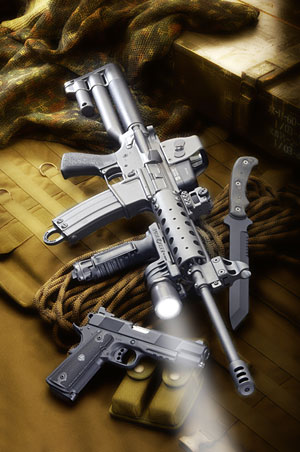AR-15 1911 & knife